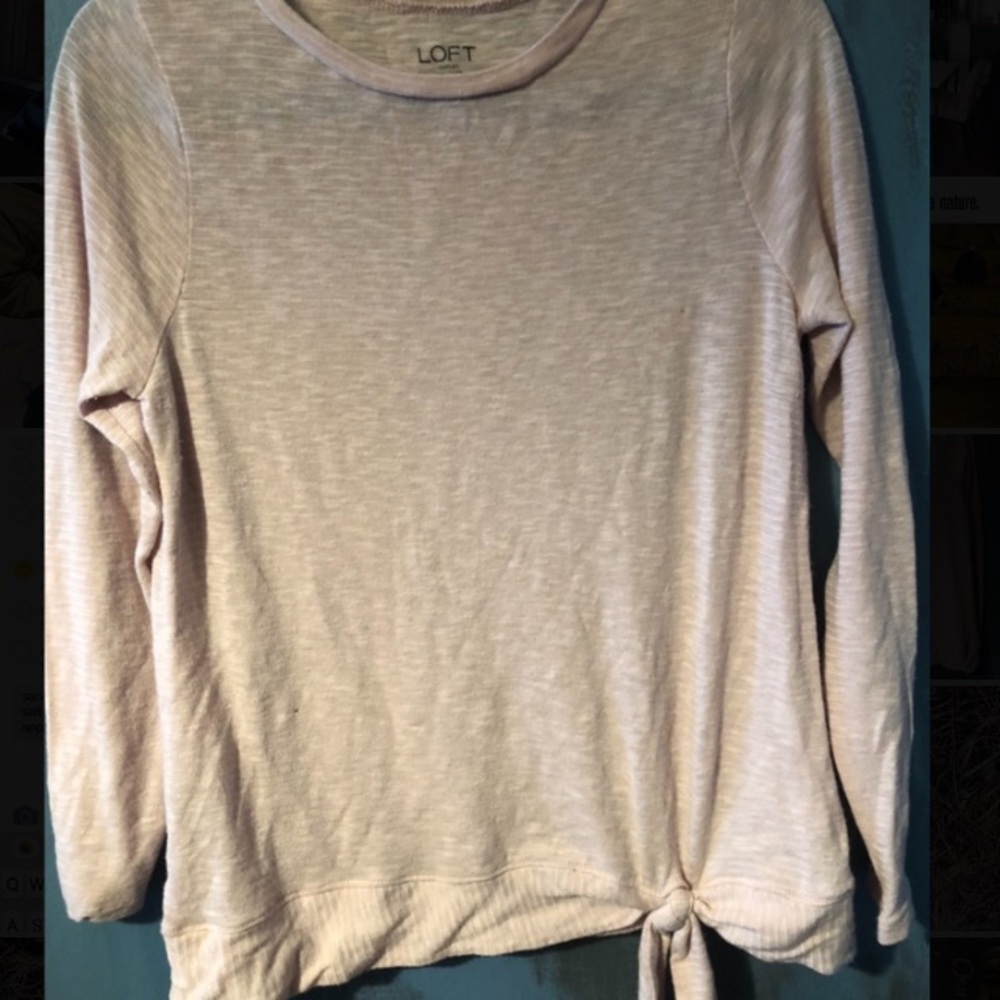 Pastel pink tie top